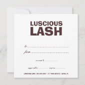 311 Luscious Lash/Hair Cadeaubon (Achterkant)