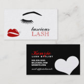 311 Luscious Lash Lip Bling Appointment Card Afsprakenkaartje (Voorkant / Achterkant)