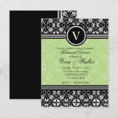 311 LUSCIOUS LIMOEN DAMASK UITNODIGING (Voorkant / Achterkant)
