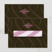 311-Luscious roze en chocolade Briefkaart (Voorkant / Achterkant)