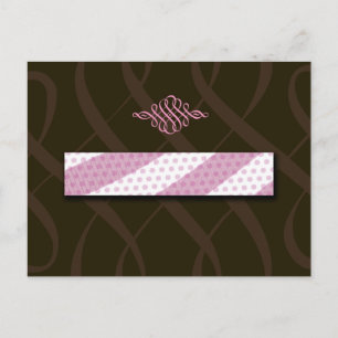311-Luscious roze en chocolade Briefkaart