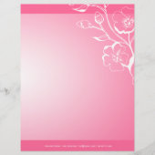 311-Lush Pink Letterhead Persoonlijk Briefhoofd (Voorkant)