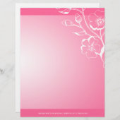 311-Lush Pink Letterhead Persoonlijk Briefhoofd (Voorkant / Achterkant)