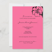 311-Lush roze Sweet 16 of Afstuderen Kaart (Achterkant)
