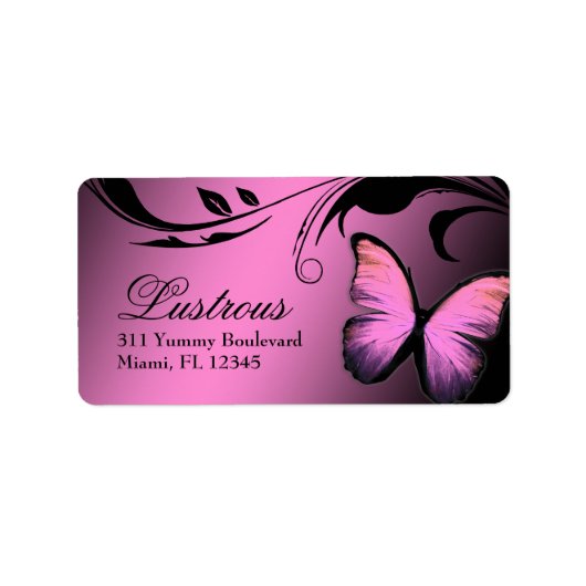 311 Lustrous Butterfly Pink Pout Label (Voorkant)