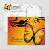 311 Lustrous Butterfly Sunset Briefkaart (Voorkant / Achterkant)