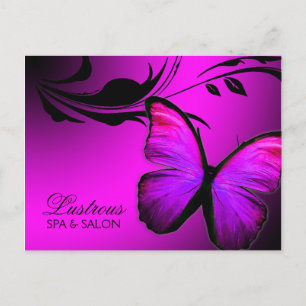 311 Lustrous Vlinder Roze Paarse Briefkaart