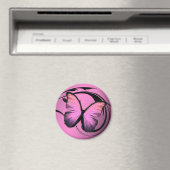 311 Lustrous Vlinder Roze Pout Magneet (Insitu (Vaatwasser))