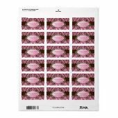 311 Luxueus Roze N Bruin Zebra Label (Full Sheet)