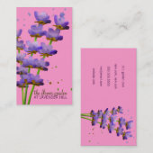 311-Luxuriant Lavender | Roze Visitekaartje (Voorkant / Achterkant)