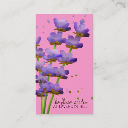 311-Luxuriant Lavender | Roze Visitekaartje (Voorkant)