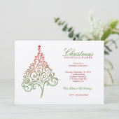 311-Magische kerstboom uitgenodigd | Metaal Kaart (Staand voorkant)