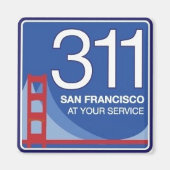 311 Magneet (Voorkant)