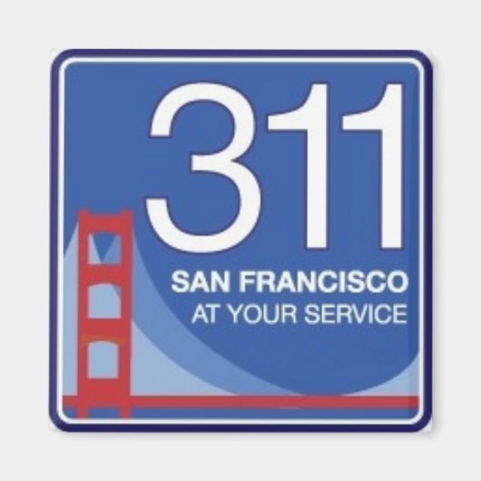 311 Magneet (Voorkant)