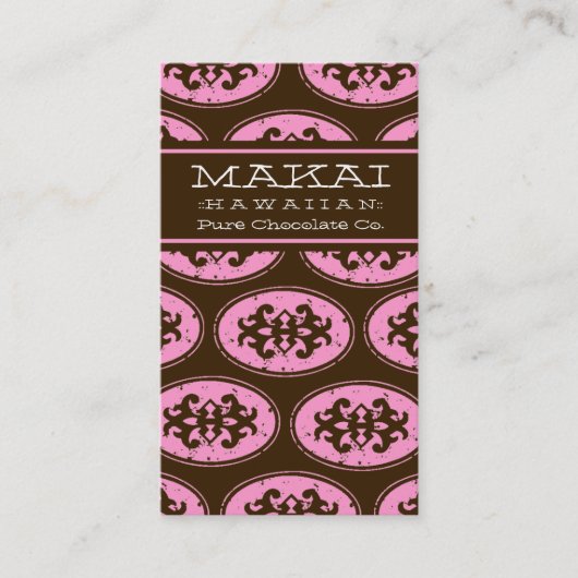 311 MAKAI VISITEKAARTJE PINK LEI (Voorkant)