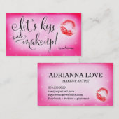 311 Makeup Artist laat Kiss en Makeup Visitekaartje (Voorkant / Achterkant)