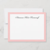 311-Marissa Monogram Damask Hartelijk dank voor uw Bedankkaart (Achterkant)