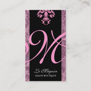 311-Marley Monogram Sweet Pink Visitekaartje