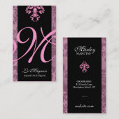 311-Marley Monogram Sweet Pink Visitekaartje (Voorkant / Achterkant)