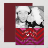 311 Merry Chevron Holiday-fotokaart Feestdagenkaart (Voorkant / Achterkant)