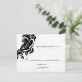 311-metaal | Lavishly Lainey Black RSVP Kaartje (Staand voorkant)