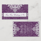 311-Miss Frou Frou | Eggplant Visitekaartje (Voorkant / Achterkant)