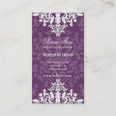 311-Miss Frou Frou | Eggplant Visitekaartje (Achterkant)