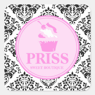 311 Miss Priss Grunge Cake Vierkante Sticker