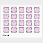 311 Miss Priss Paard Vierkante Sticker (Vel)