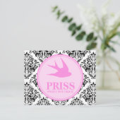 311 Miss Priss Swallows Briefkaart (Staand voorkant)