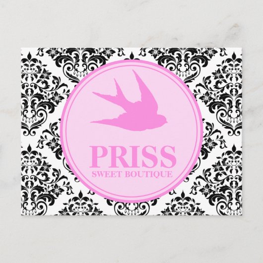 311 Miss Priss Swallows Briefkaart (Voorkant)