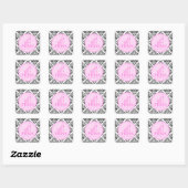 311 Miss Priss Zebra Heel Vierkante Sticker (Vel)