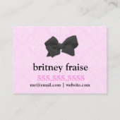 311 Miss Priss Zebra Heel Visitekaartje (Achterkant)