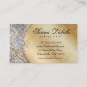 311 Mode Jewelry Makeup Artist Damask Crown Coo Visitekaartje (Achterkant)