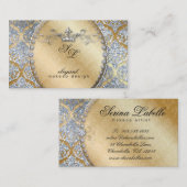 311 Mode Jewelry Makeup Artist Damask Crown Coo Visitekaartje (Voorkant / Achterkant)
