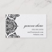311 Mon Cherie Damask Black Visitekaartje (Achterkant)
