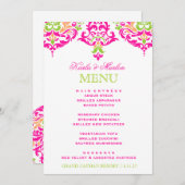 311 Mon Cherie Damask Vibrant Garden Menu (Voorkant / Achterkant)