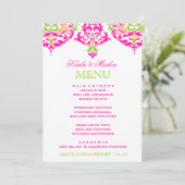 311 Mon Cherie Damask Vibrant Garden Menu (Staand voorkant)