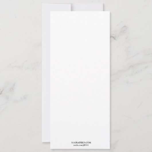 311 Mooie Life Cancer Free Party Kaart (Achterkant)