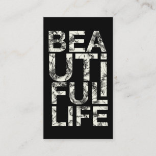 311 Mooie Life Hibiscus Typografie Visitekaartje