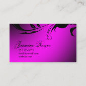 311 Mosterdvlinder Roze en Paars Visitekaartje (Achterkant)