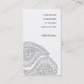 311 Myah Paisley Black Visitekaartje (Achterkant)