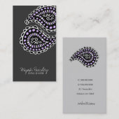 311 Myah Paisley Lavender Gray Visitekaartje (Voorkant / Achterkant)