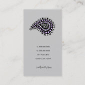 311 Myah Paisley Lavender Gray Visitekaartje (Achterkant)