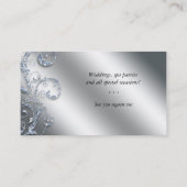 311 Nail Salon Visitekaartje Glitter Pink Silver (Achterkant)