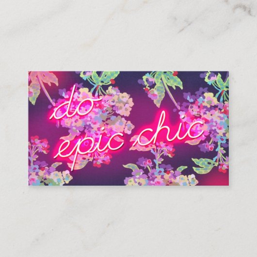 311 Neon Glow Do Epic Chic Visitekaartje (Voorkant)