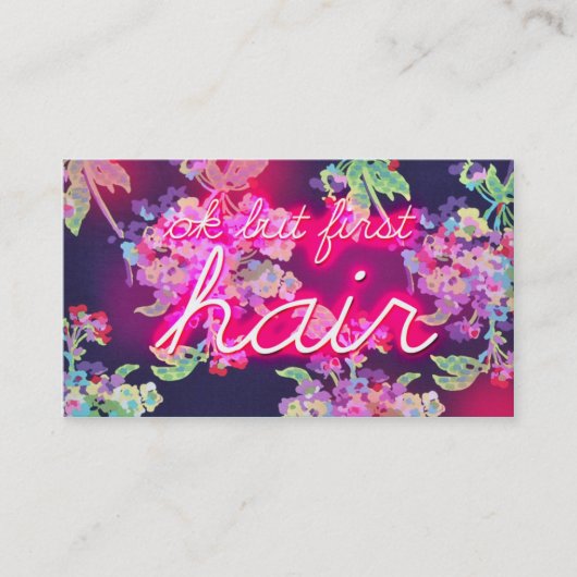 311 Neon Glow OK, maar Hair Visitekaartje (Voorkant)