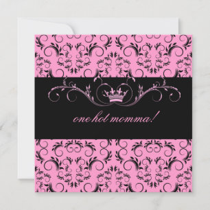 311-Night diVine Pink Baby shower Kaart