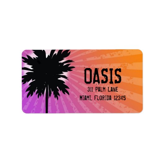 311 Oasis Palm Paarse Etiket (Voorkant)