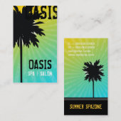 311 Oasis Palm Tree Blue Visitekaartje (Voorkant / Achterkant)